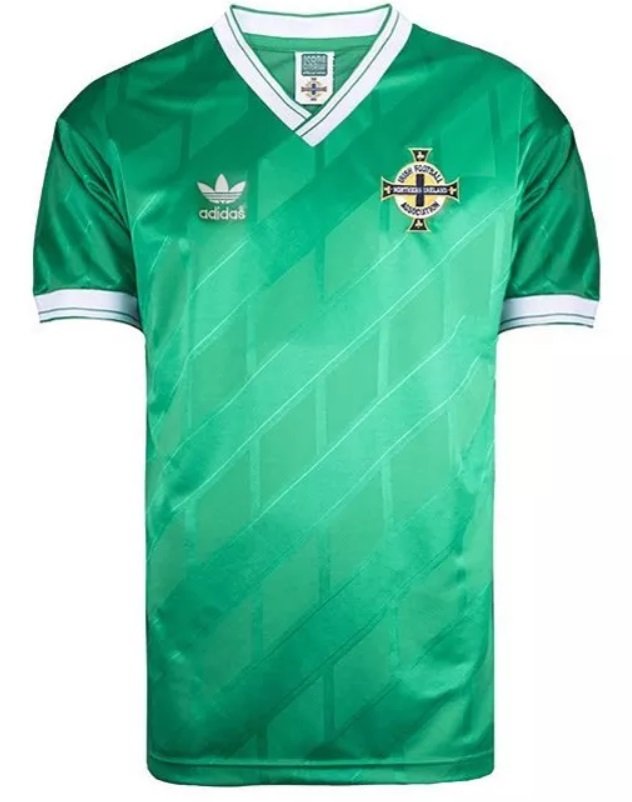 Camisa I Seleção da Irlanda do Norte 1988 Adidas retro